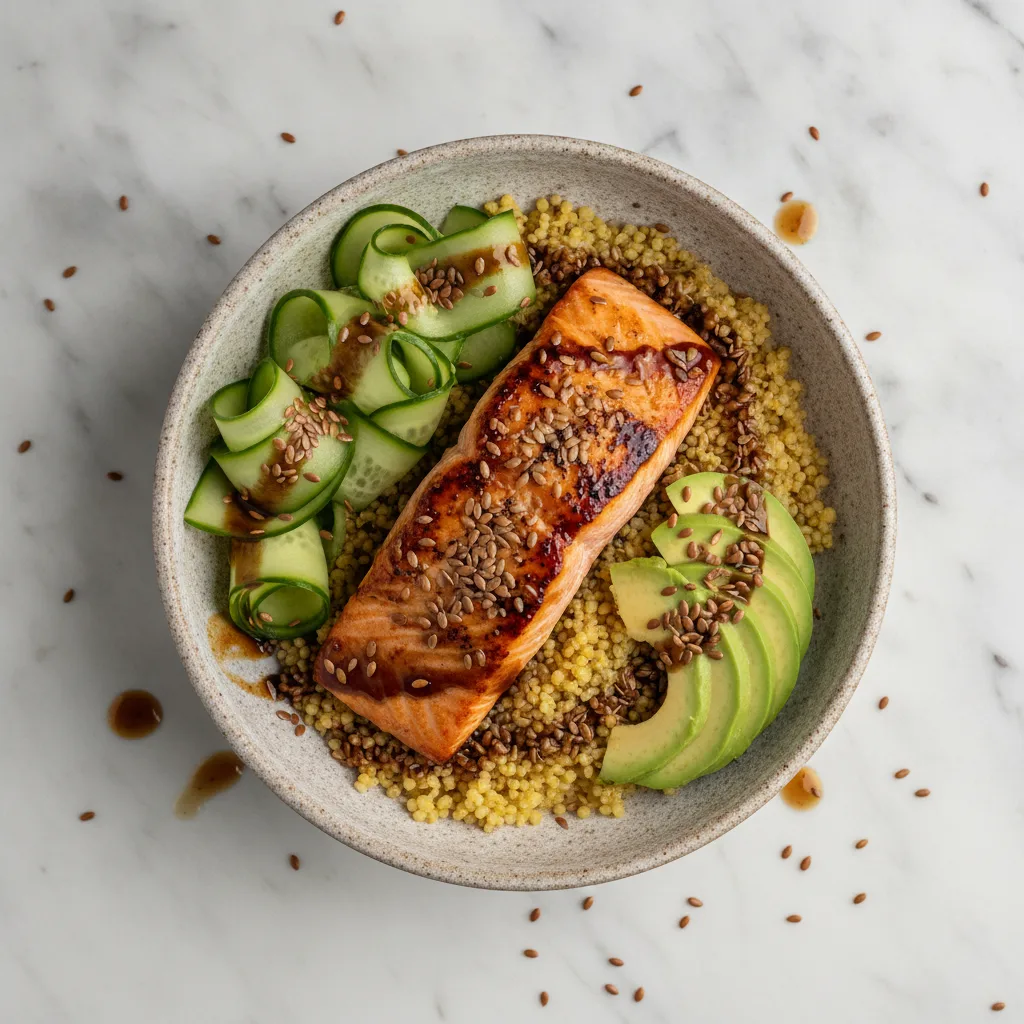 Omega glow salmon bowl