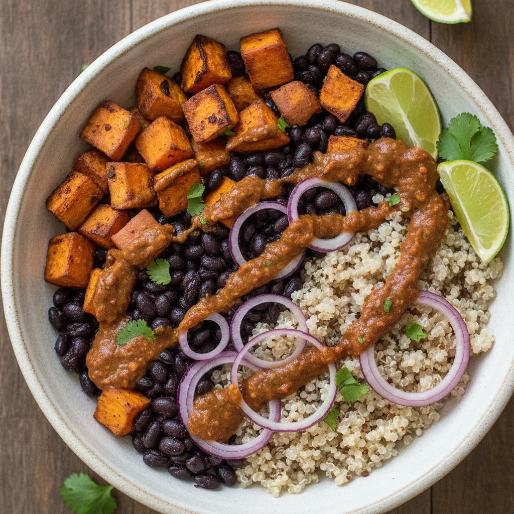 Sweet potato black bean power bowl